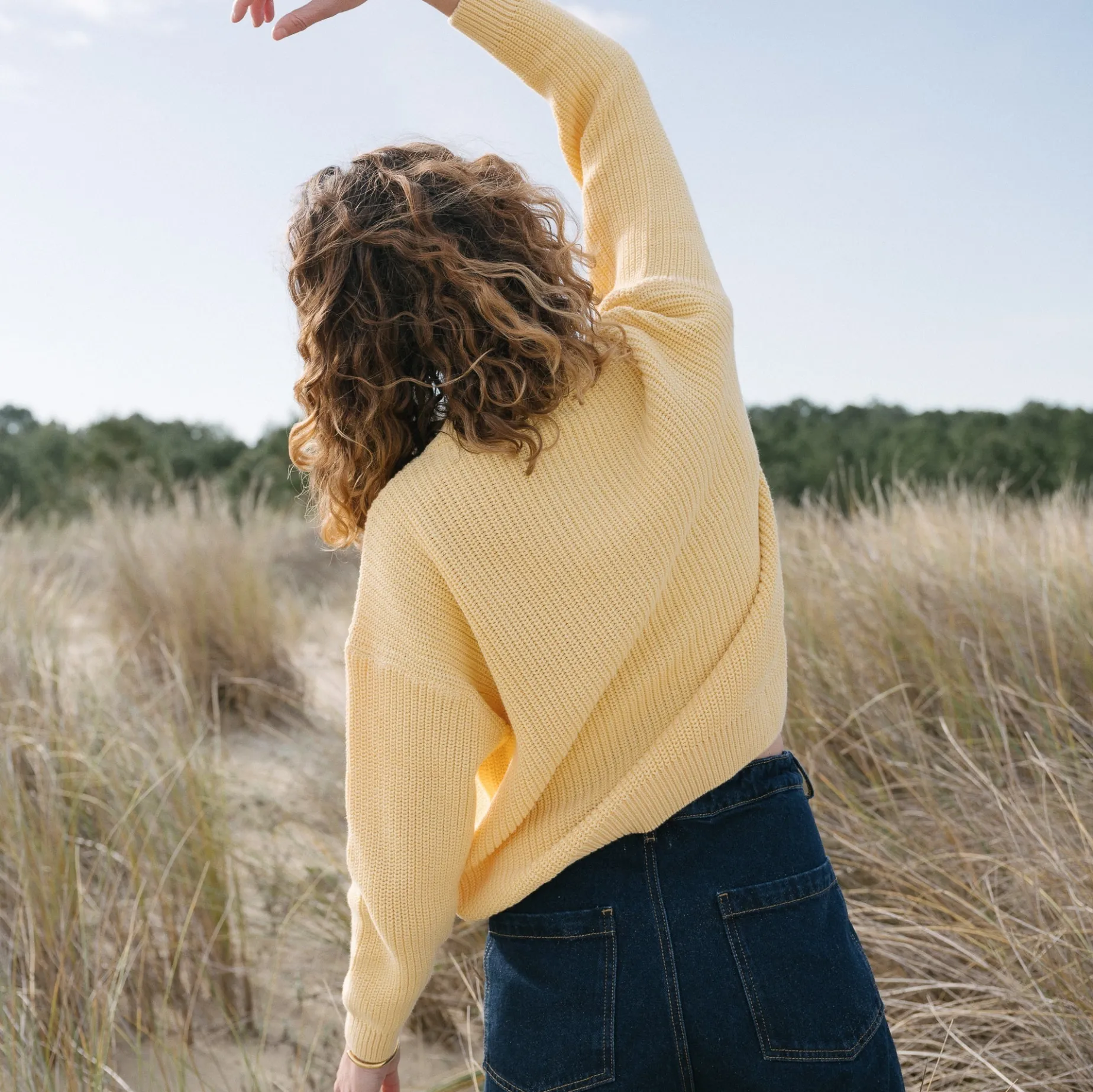 Poudre Organic Pulls | Pulls | PULL PISSENLIT COTON ADULTE Jaune Pastel JaunePastel