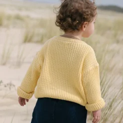 Poudre Organic Pulls | Pulls | PULL PISSENLIT COTON Jaune Pastel JaunePastel