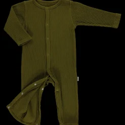 Poudre Organic Pyjamas | PYJAMA AIRELLE CÔTELÉ Fir Green FirGreen