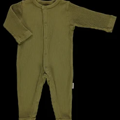 Poudre Organic Pyjamas | PYJAMA AIRELLE CÔTELÉ Green Moss GreenMoss