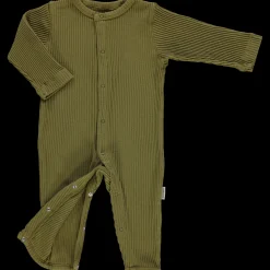 Poudre Organic Pyjamas | PYJAMA AIRELLE CÔTELÉ Green Moss GreenMoss