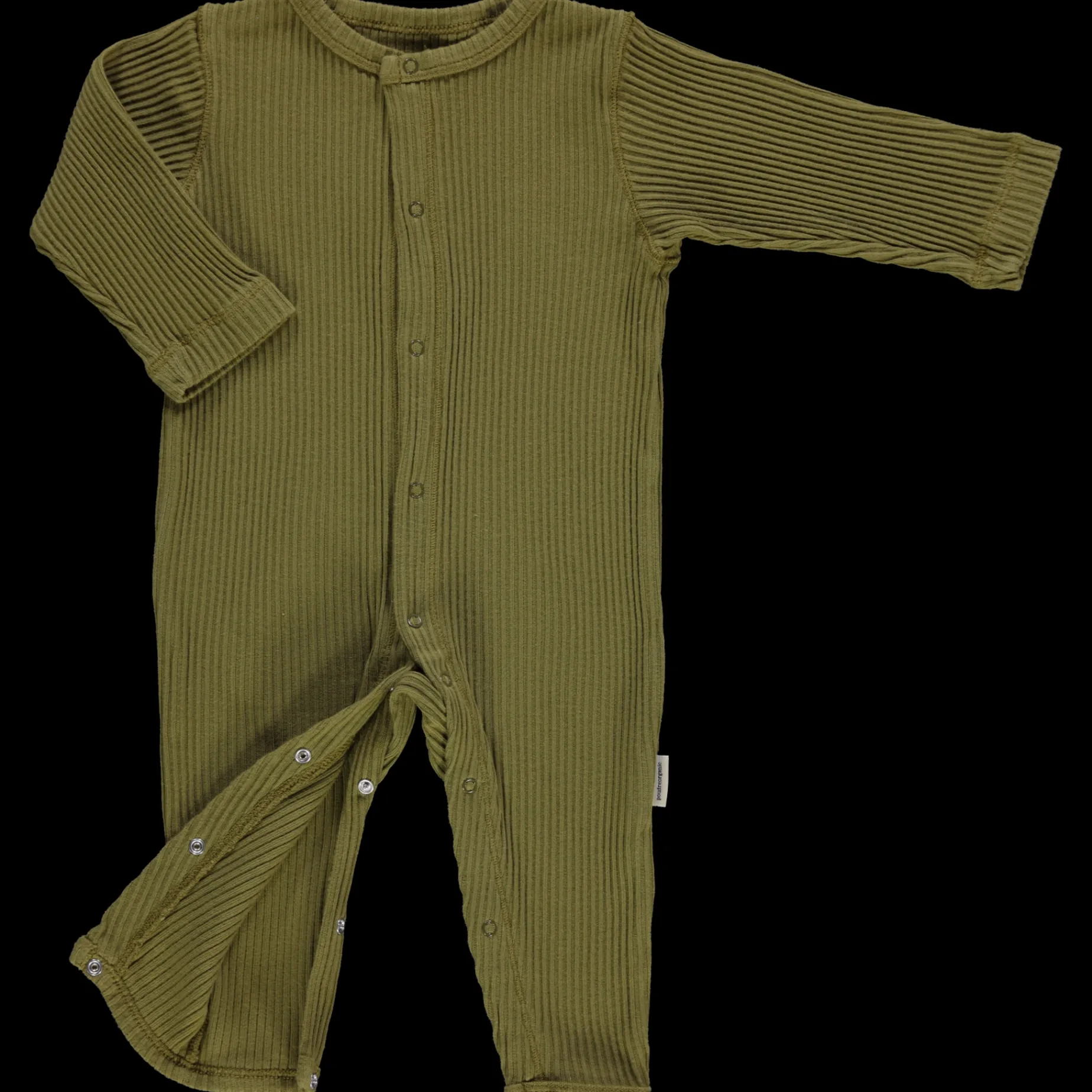 Poudre Organic Pyjamas | PYJAMA AIRELLE CÔTELÉ Green Moss GreenMoss