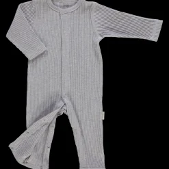Poudre Organic Pyjamas | PYJAMA AIRELLE CÔTELÉ Gris Clair Chiné GrisClairChiné
