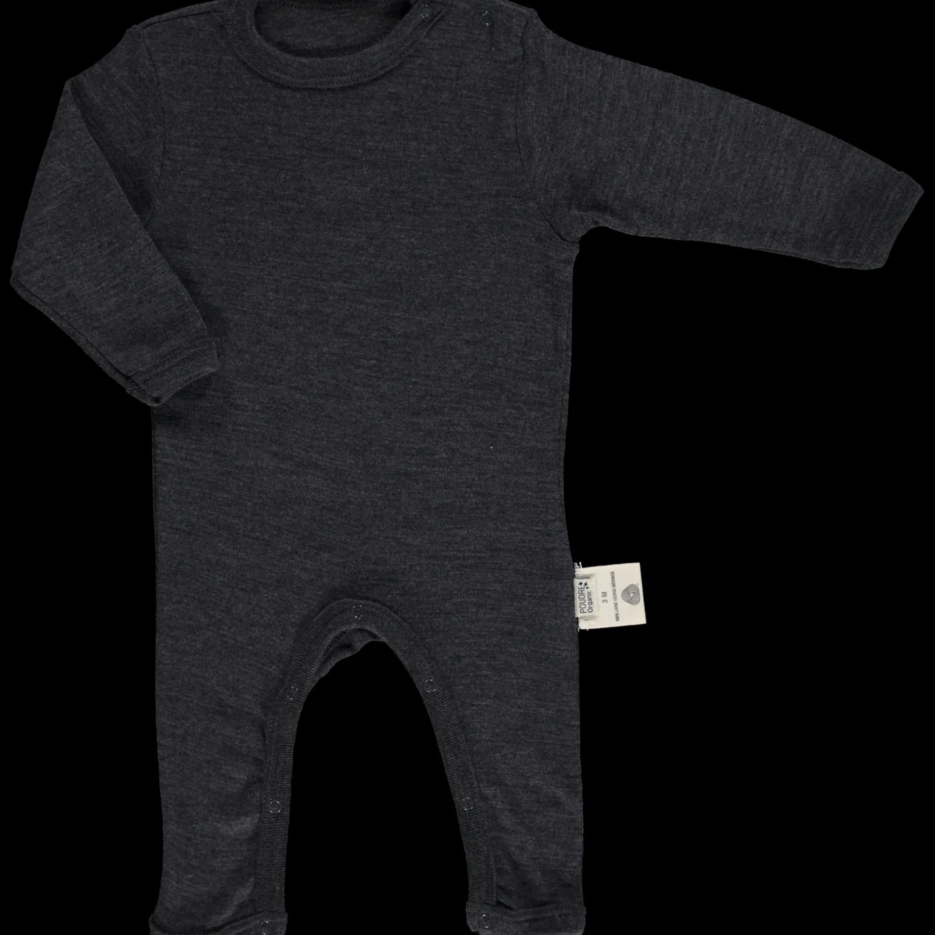 Poudre Organic Pyjamas | Trousseaux De Naissance & Packs | PYJAMA ARMOISE MÉRINOS Gris Chiné GrisChiné