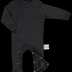 Poudre Organic Pyjamas | Trousseaux De Naissance & Packs | PYJAMA ARMOISE MÉRINOS Gris Chiné GrisChiné