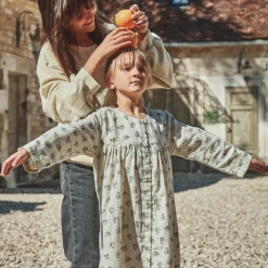 Poudre Organic Jupes & Robes | ROBE AUBÉPINE Fleurs Blue Fog Fleurs-Blue-Fog