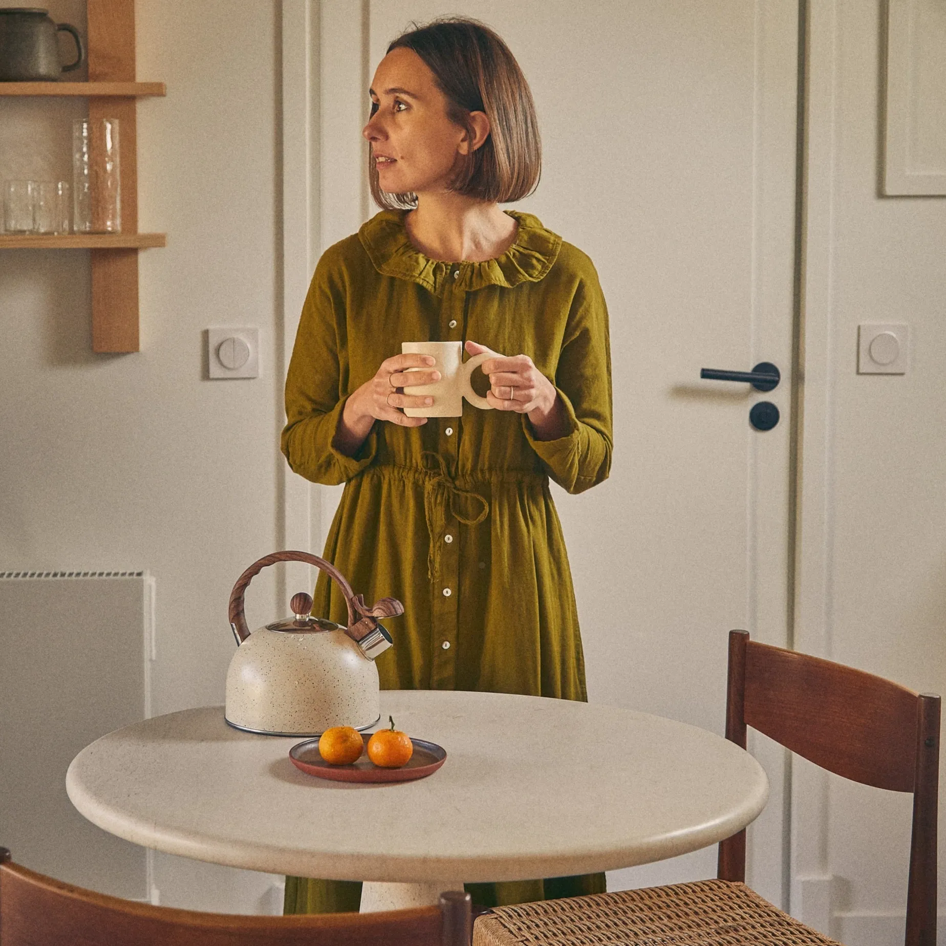 Poudre Organic Jupes & Robes | ROBE AVENA Fir Green FirGreen