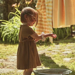 Poudre Organic Jupes & Robes | ROBE DAHLIA CÔTELÉ Nuthatch