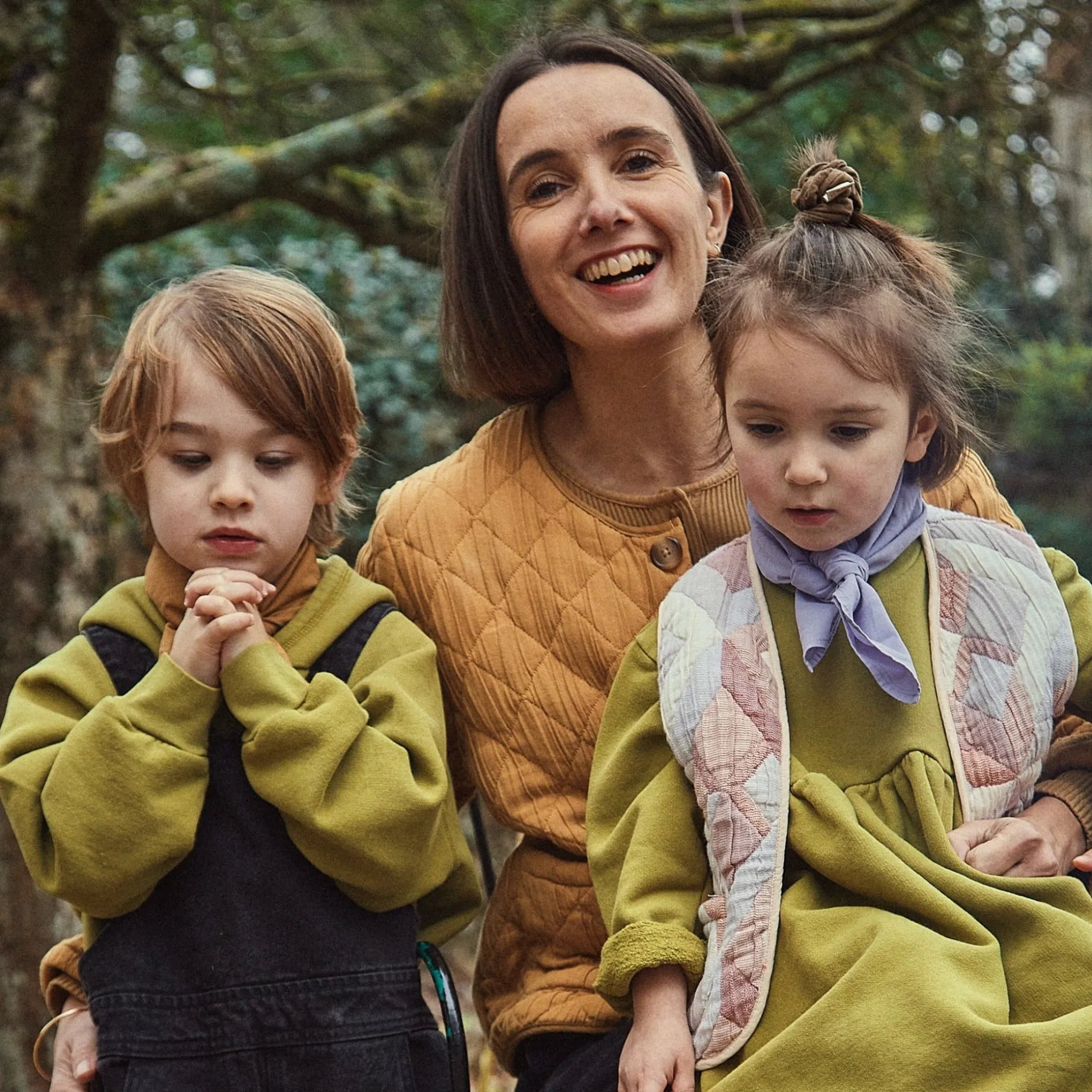 Poudre Organic Jupes & Robes | Duos Kids/adultes | ROBE LOBELIA Green Moss GreenMoss