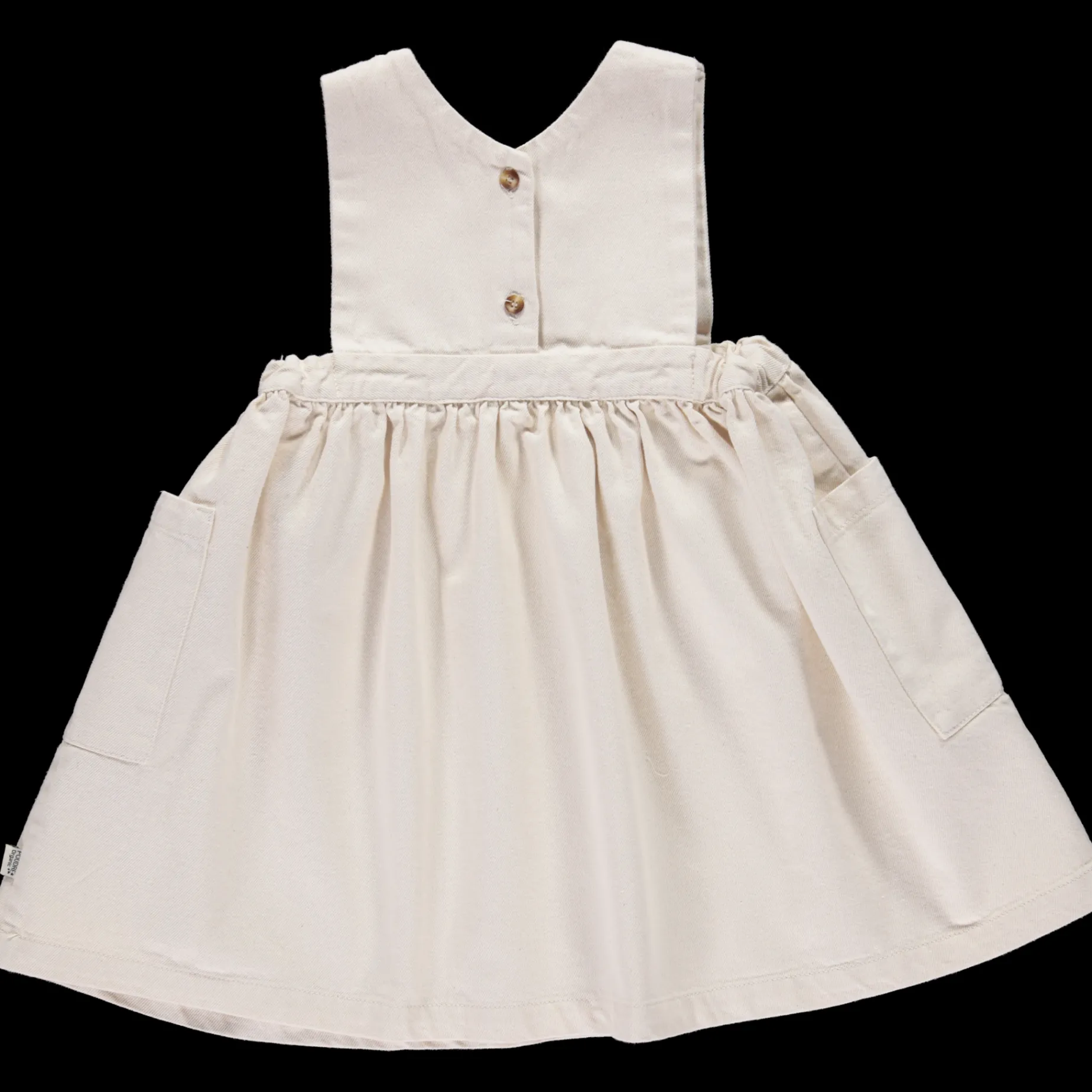 Poudre Organic Jupes & Robes | ROBE MANGUE Denim Écru Denim-Ecru