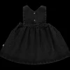 Poudre Organic Jupes & Robes | ROBE MANGUE Denim Noir Denim-Noir