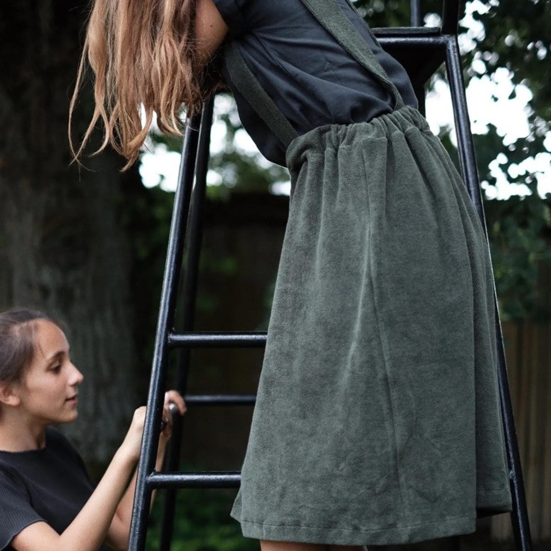 Poudre Organic Jupes & Robes | ROBE MUGUET ÉPONGE Forest Green ForestGreen