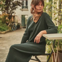 Poudre Organic Jupes & Robes | ROBE ORCHIDÉE CÔTELÉ ADULTE Pirate Black PirateBlack