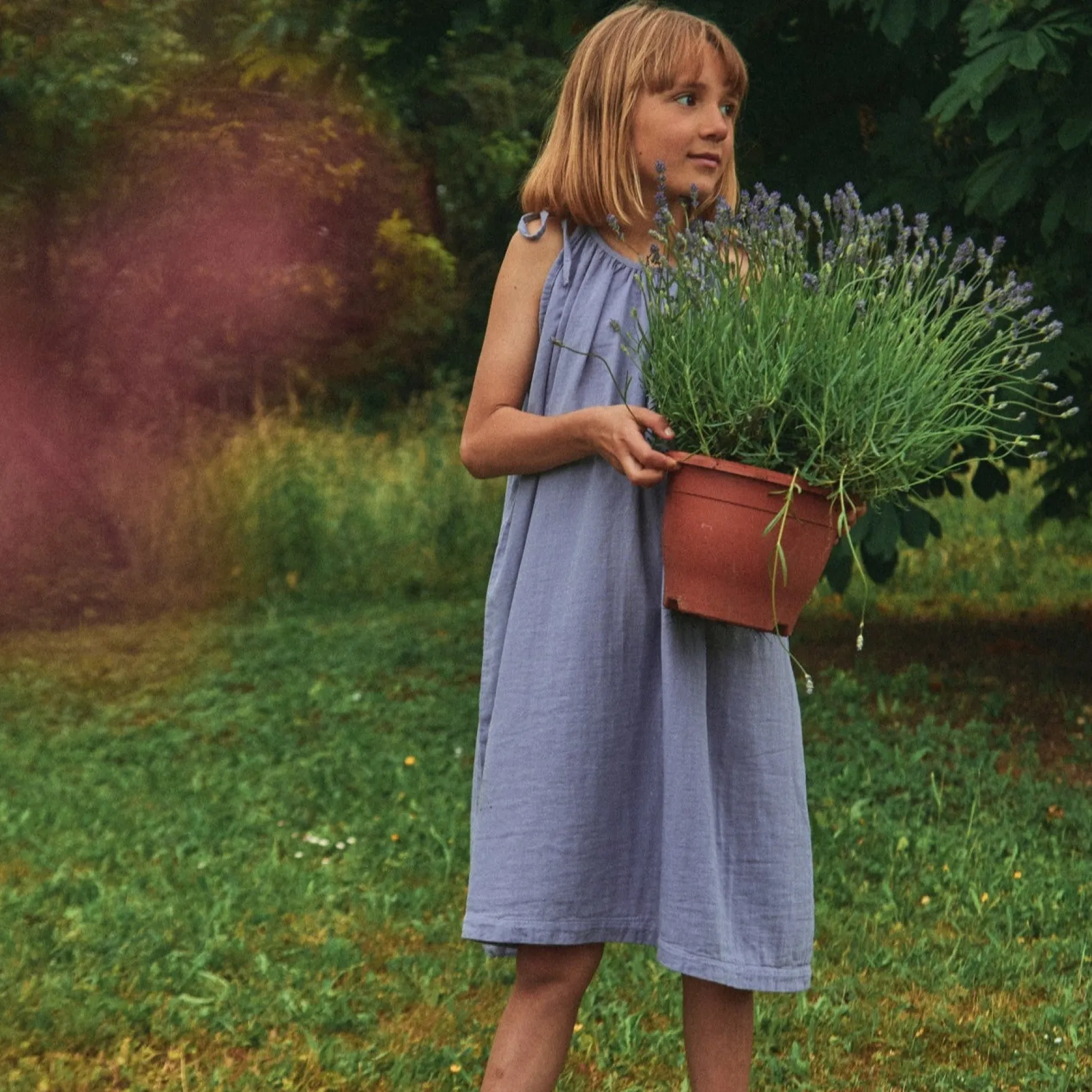 Poudre Organic Jupes & Robes | ROBE SANTOLINE Lavender Aura LavenderAura