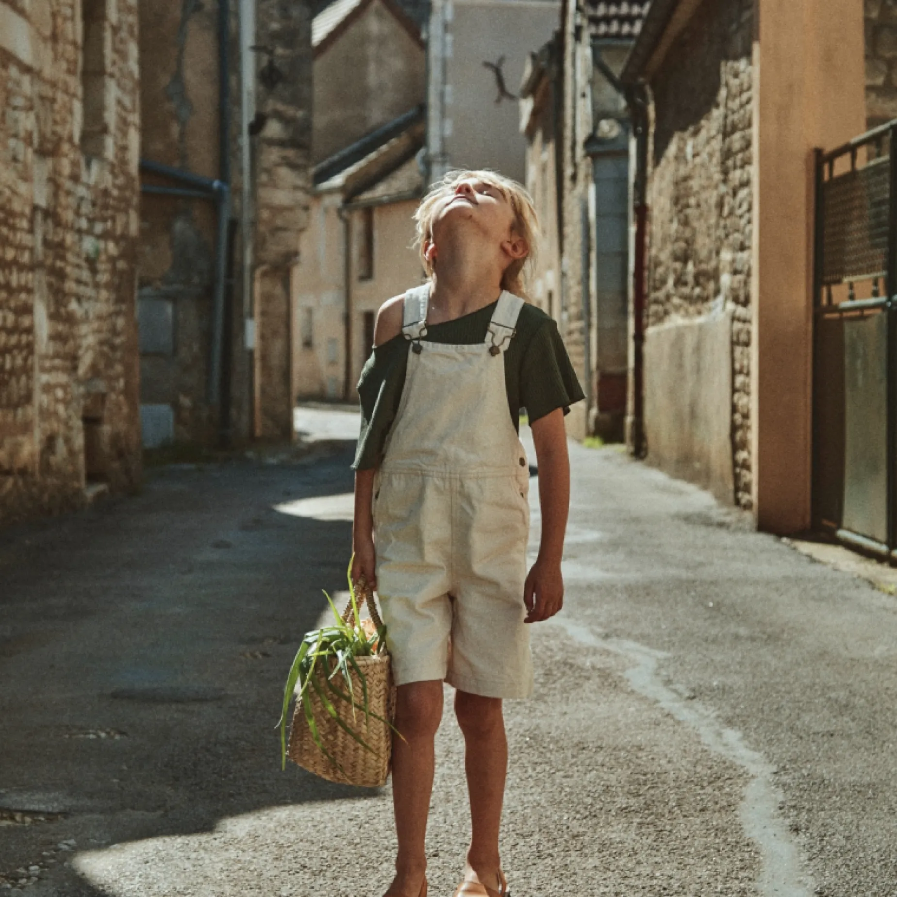 Poudre Organic Combinaisons & Salopettes | SALOPETTE PRUNE Denim Écru Denim-Ecru