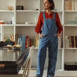 Poudre Organic Combinaisons & Salopettes | Duos Kids/adultes | SALOPETTE QUETSCHE ADULTE Denim Blue Denim-Blue