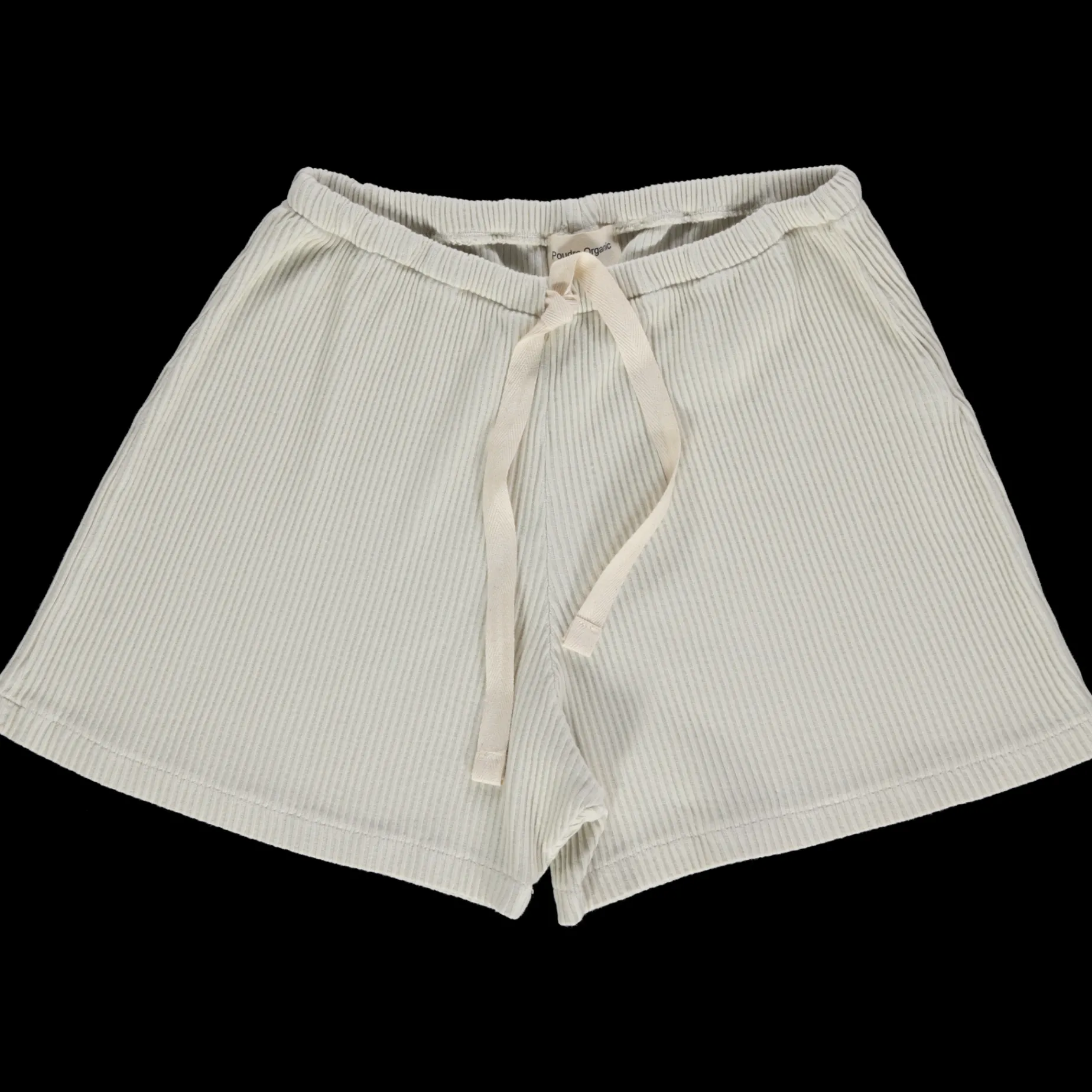Poudre Organic Homewear | Shorts | SHORT HORTENSIA CÔTELÉ Almond Milk AlmondMilk