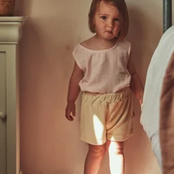 Poudre Organic Bloomers & Shorts | SHORT OEILLET ÉPONGE Almond Milk AlmondMilk