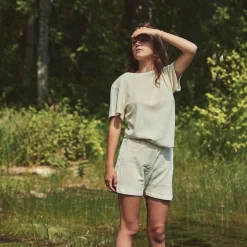 Poudre Organic Bloomers & Shorts | SHORT OEILLET ÉPONGE Almond Milk AlmondMilk