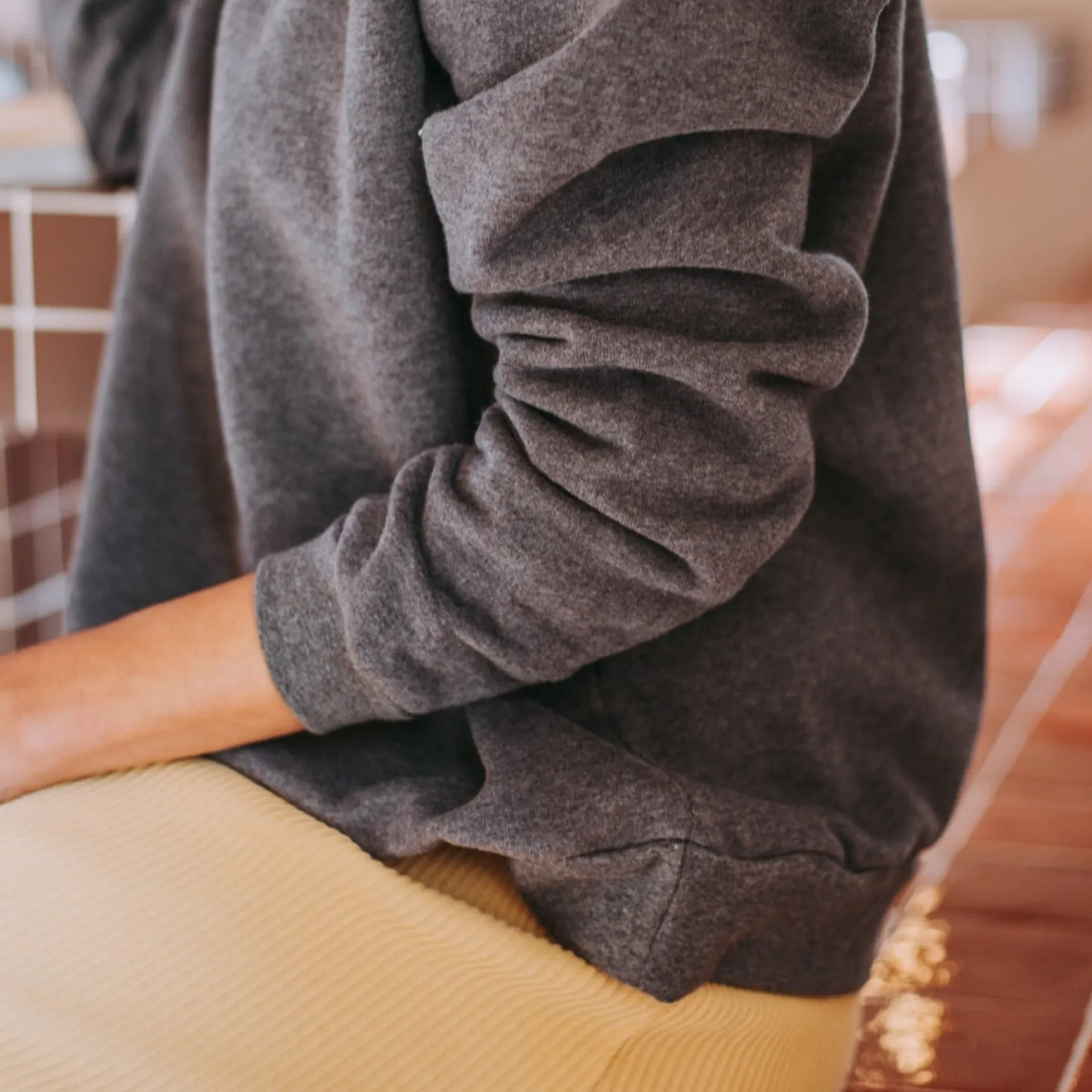Poudre Organic Homewear | Sweatshirts | SWEATSHIRT ACENTRA Anthracite