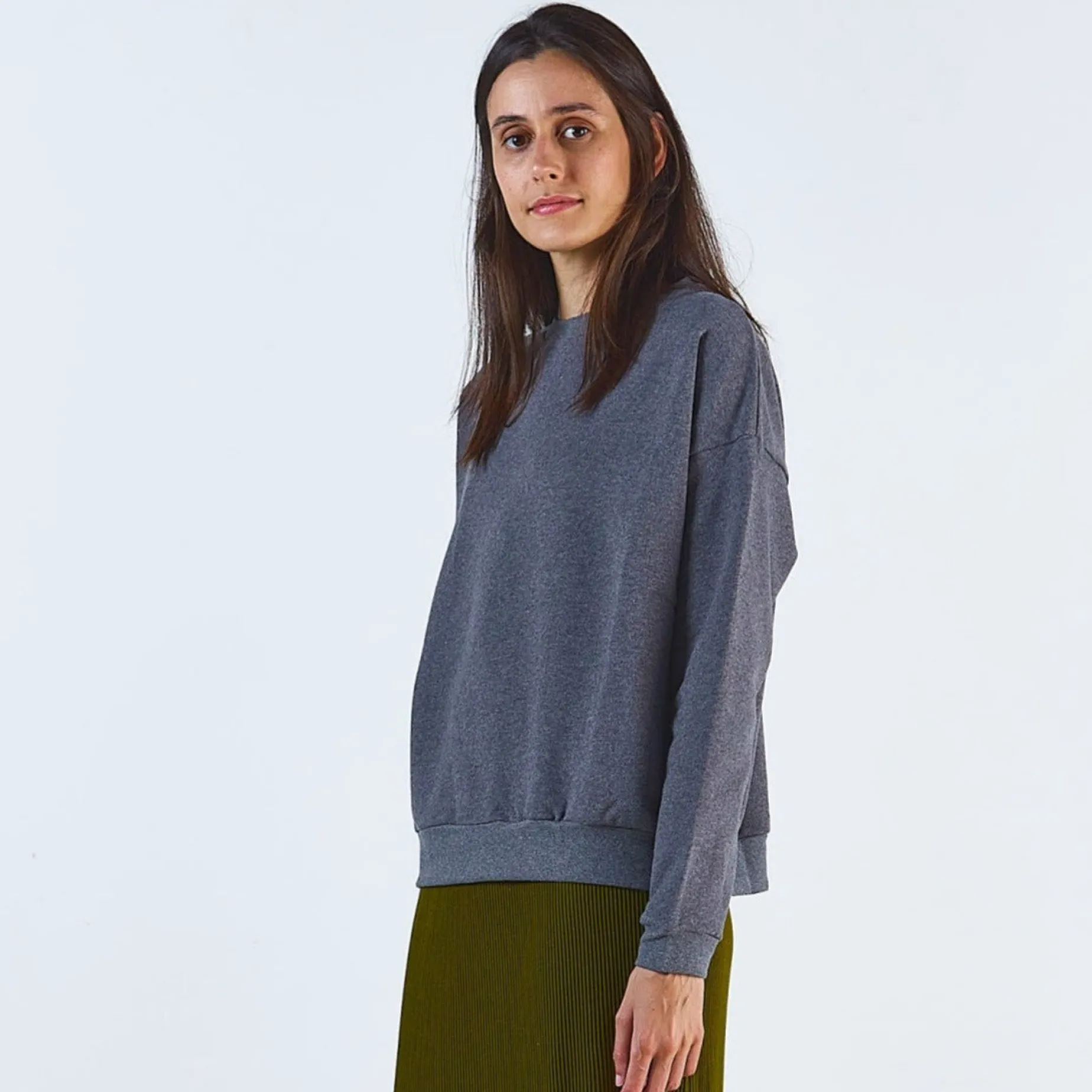 Poudre Organic Homewear | Sweatshirts | SWEATSHIRT ACENTRA Anthracite