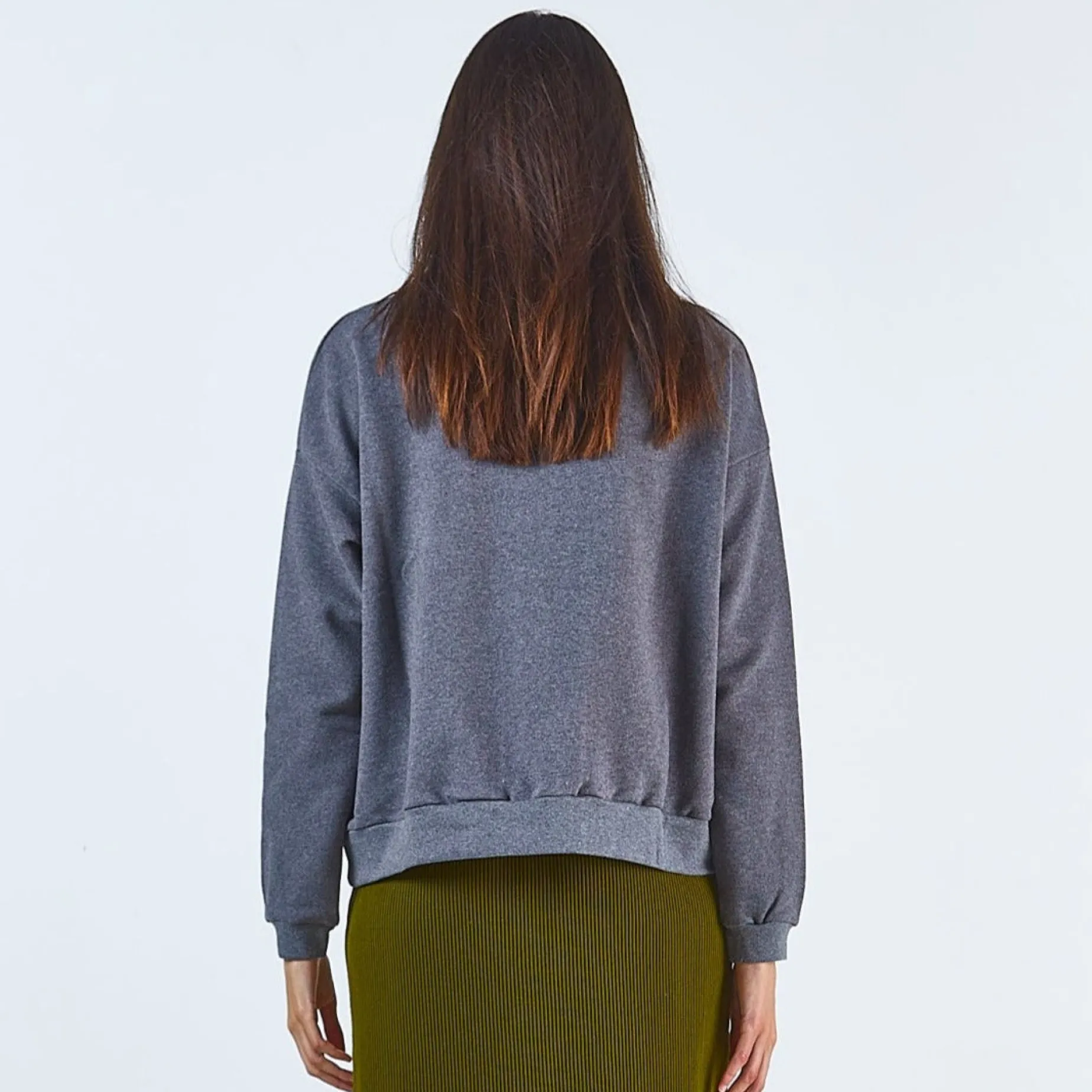 Poudre Organic Homewear | Sweatshirts | SWEATSHIRT ACENTRA Anthracite