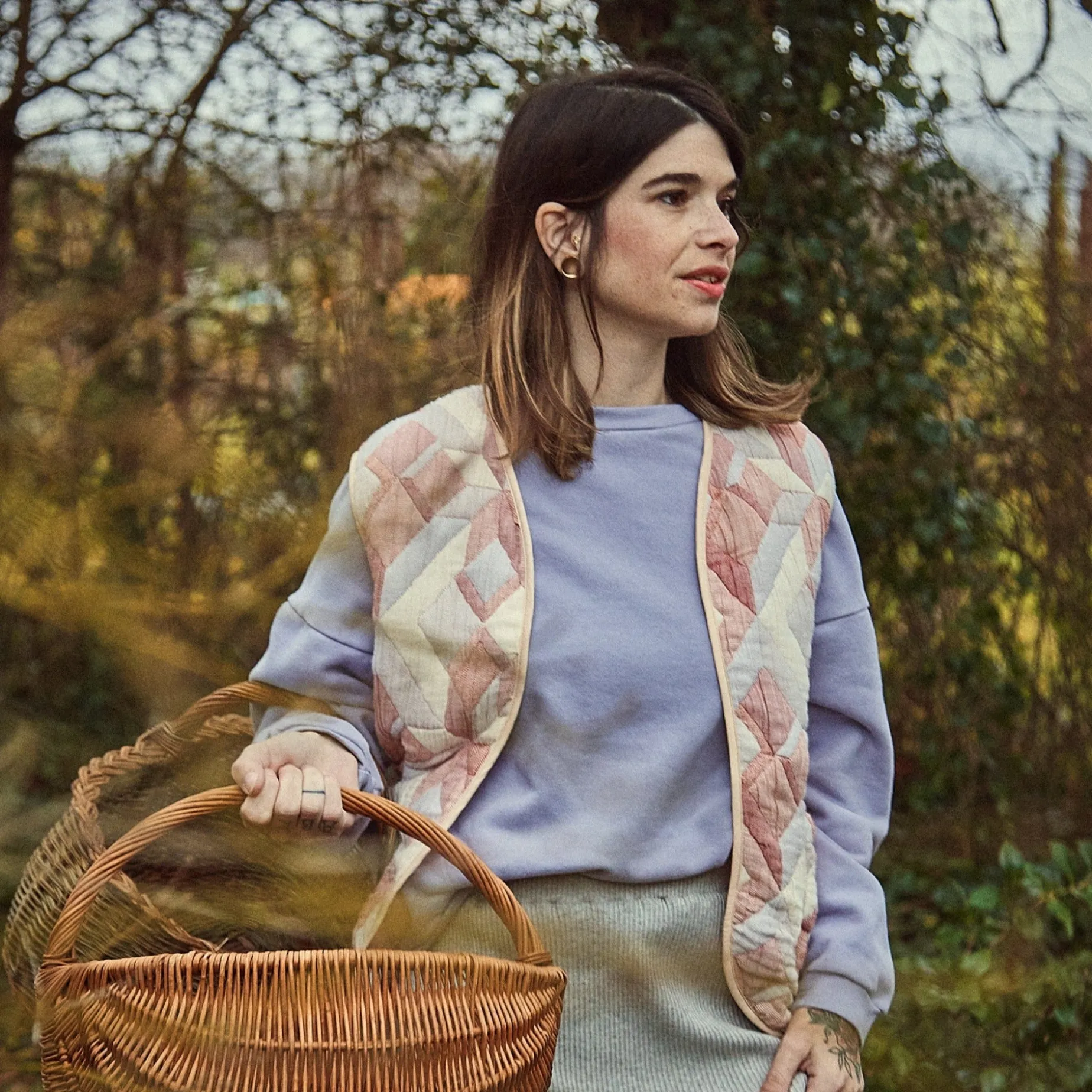 Poudre Organic Homewear | Sweatshirts | SWEATSHIRT ACENTRA Lavender Aura LavenderAura