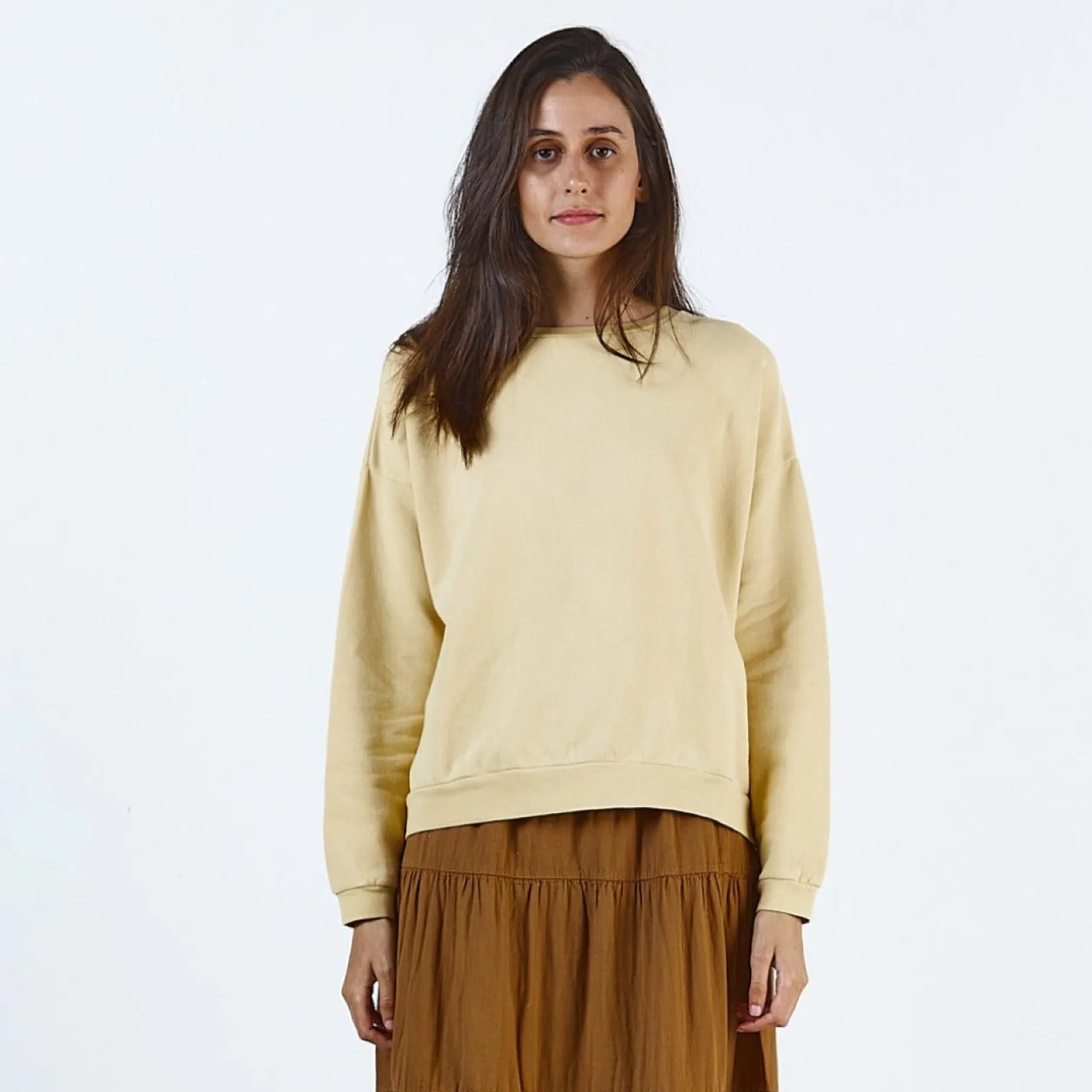 Poudre Organic Homewear | Sweatshirts | SWEATSHIRT ACENTRA Sahara Sun SaharaSun