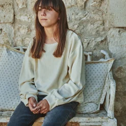 Poudre Organic Sweatshirts | Sweatshirts | SWEATSHIRT CASSANDRE ÉPONGE Almond Milk AlmondMilk