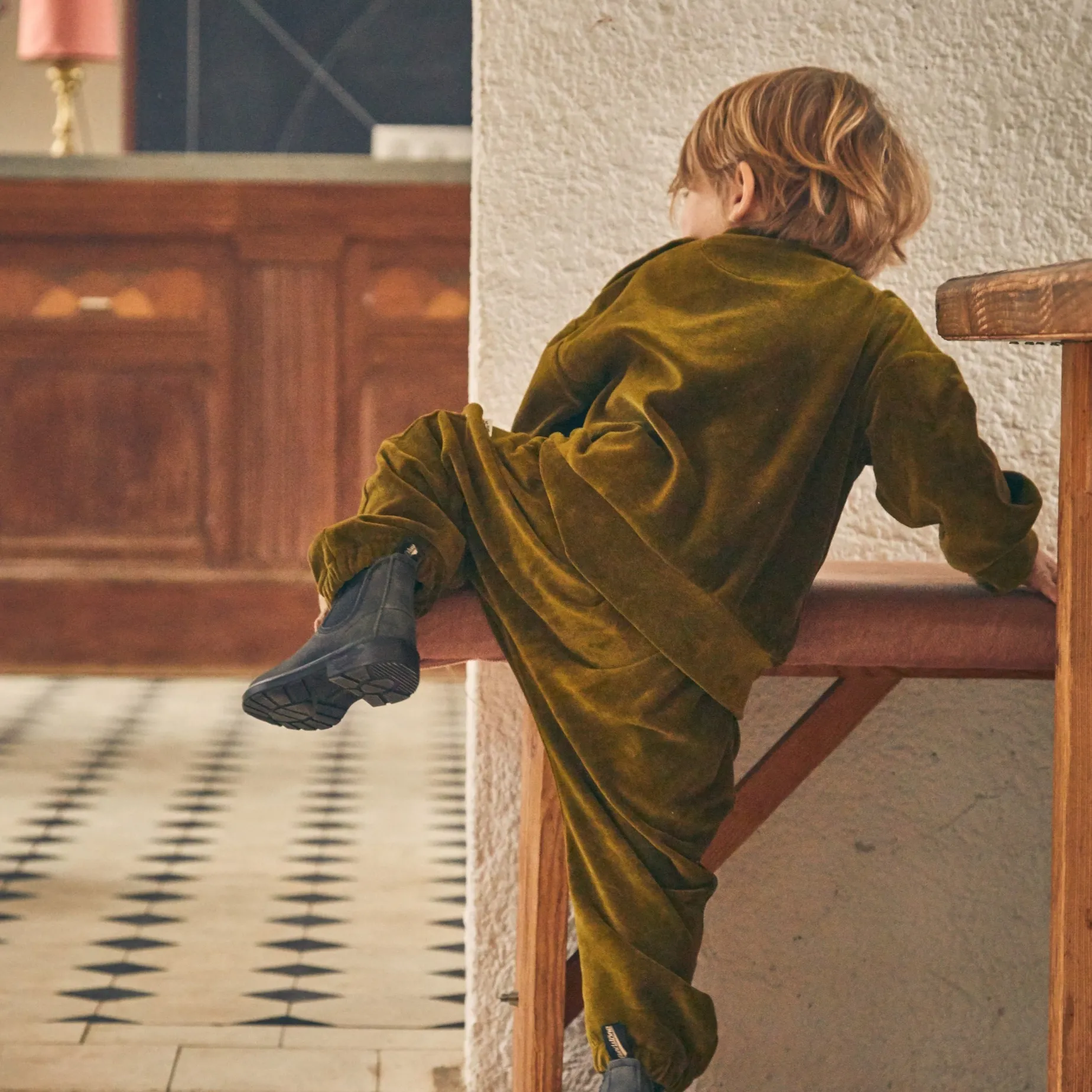 Poudre Organic Sweatshirts | Sweatshirts | SWEATSHIRT CASSANDRE VELOURS Fir Green FirGreen