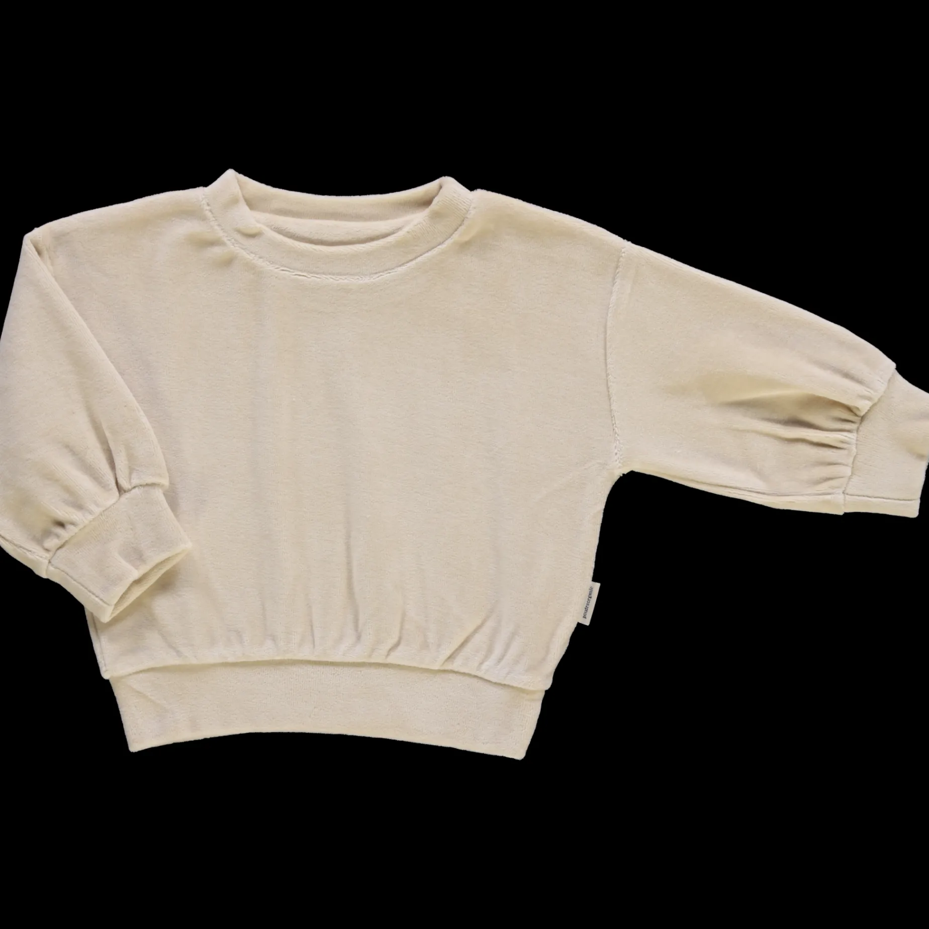 Poudre Organic Sweatshirts | Sweatshirts | SWEATSHIRT JOJOBA VELOURS Biscotti