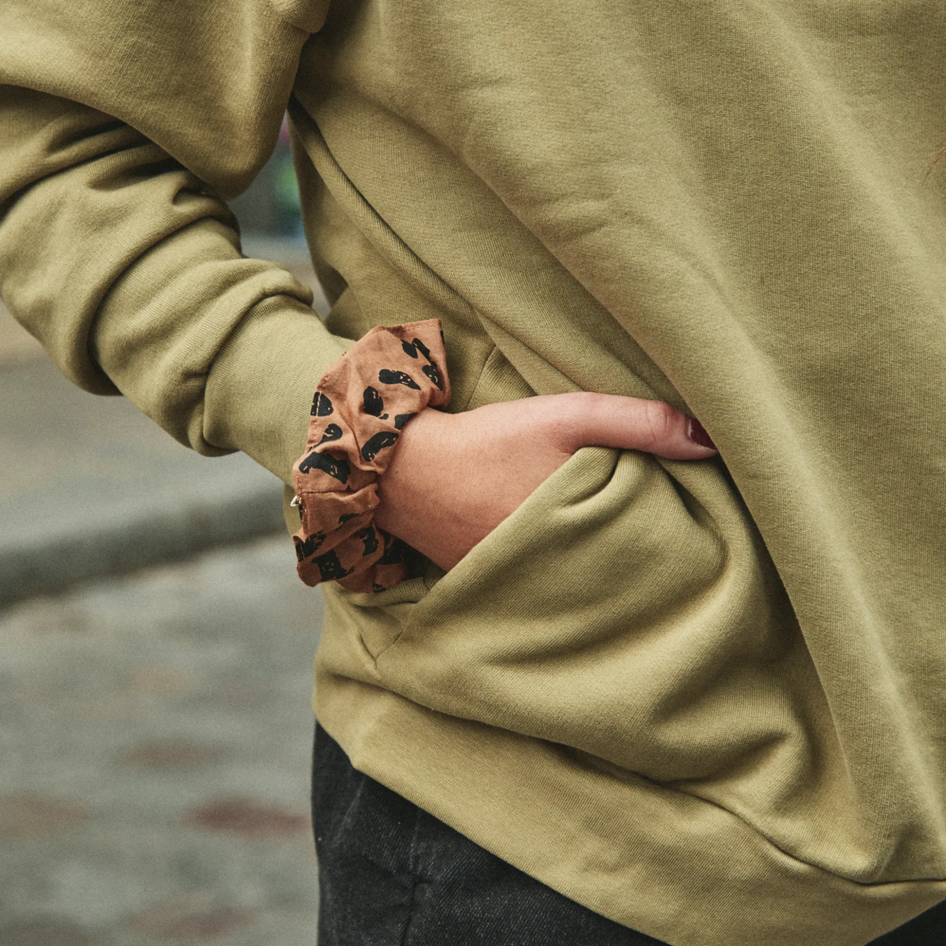 Poudre Organic Homewear | Sweatshirts | SWEATSHIRT REDONDO MOLLETON Kaki