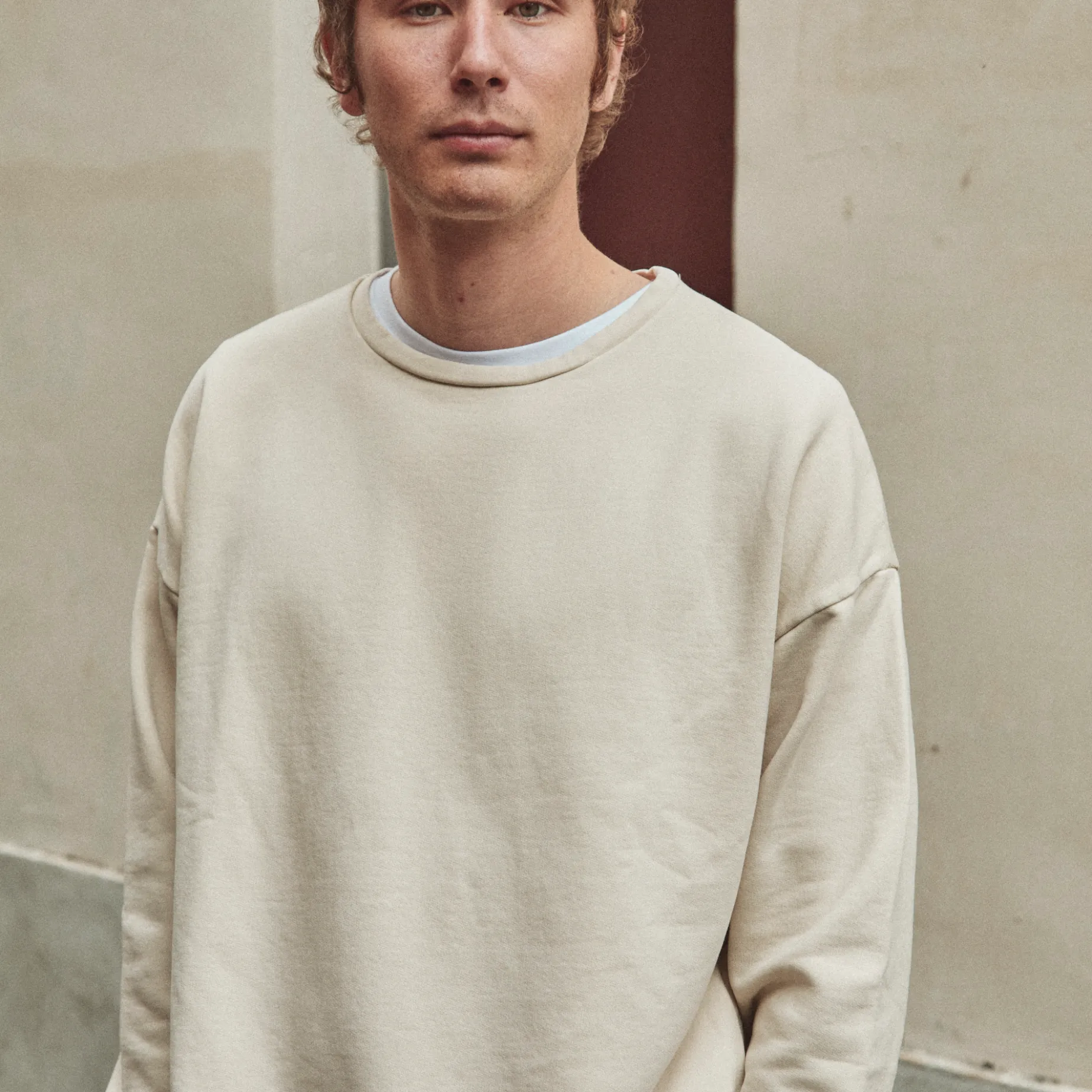 Poudre Organic Homewear | Sweatshirts | SWEATSHIRT REDONDO MOLLETON Beige