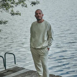 Poudre Organic Homewear | Sweatshirts | SWEATSHIRT REDONDO MOLLETON Almond Milk AlmondMilk