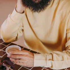 Poudre Organic Homewear | Sweatshirts | SWEATSHIRT REDONDO MOLLETON Sahara Sun SaharaSun