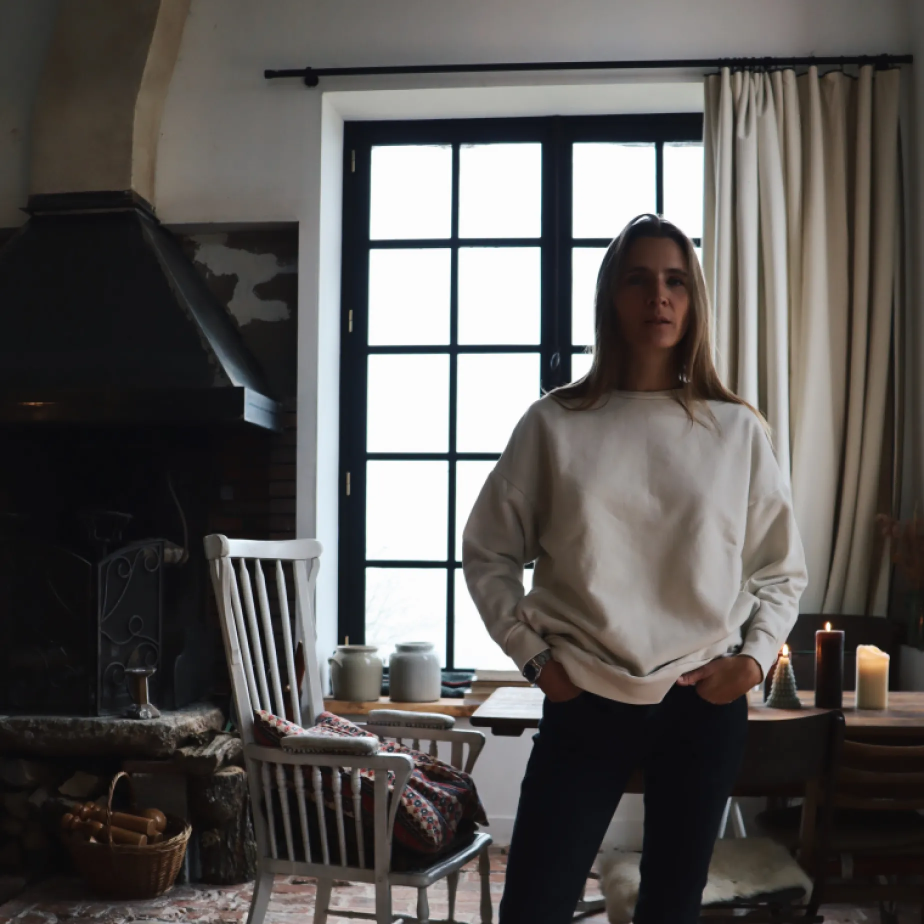 Poudre Organic Homewear | Sweatshirts | SWEATSHIRT REDONDO MOLLETON Beige