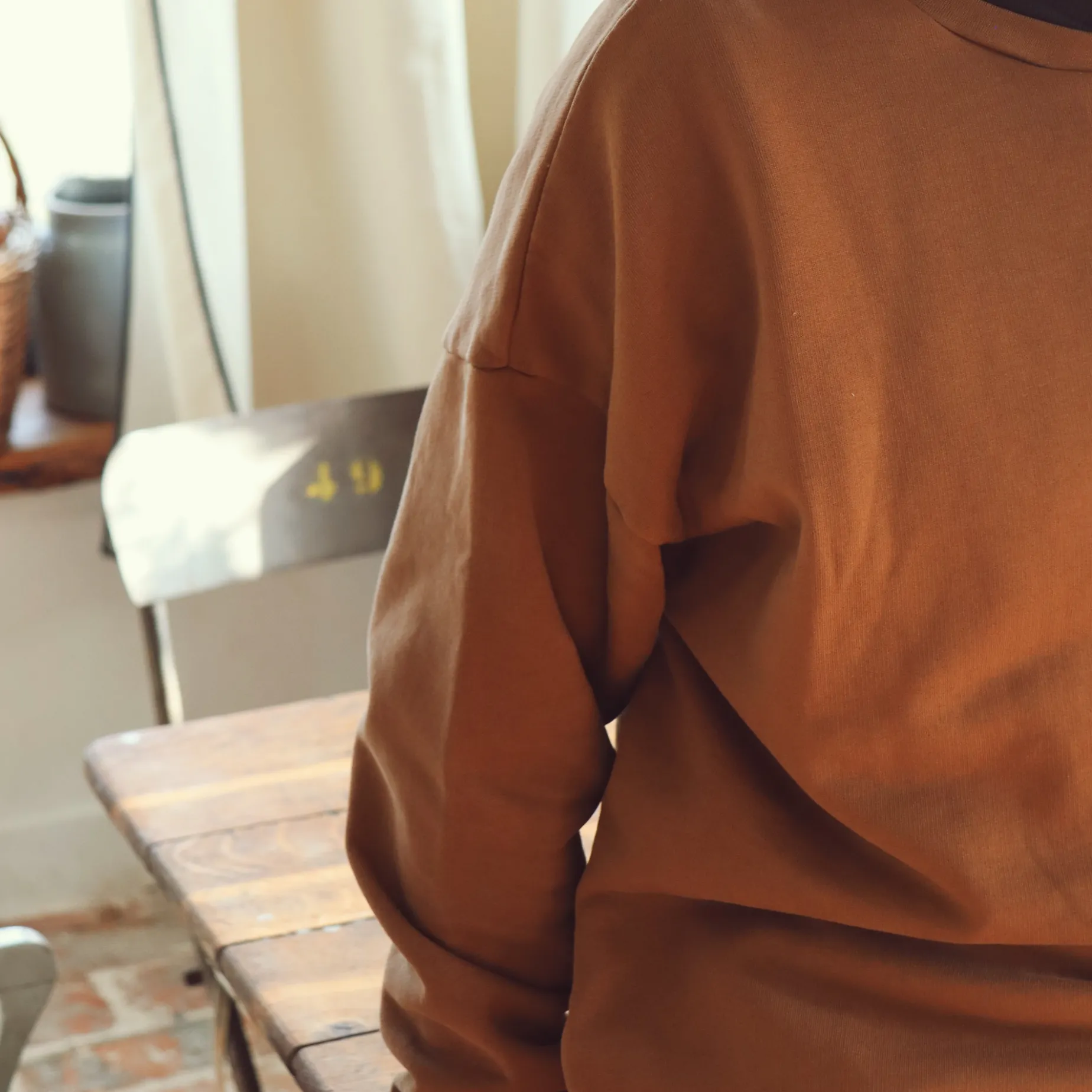 Poudre Organic Homewear | Sweatshirts | SWEATSHIRT REDONDO MOLLETON Nuthatch