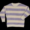 Poudre Organic Homewear | Sweatshirts | SWEATSHIRT REDONDO ÉPONGE Rayures Lavender RayuresLavender