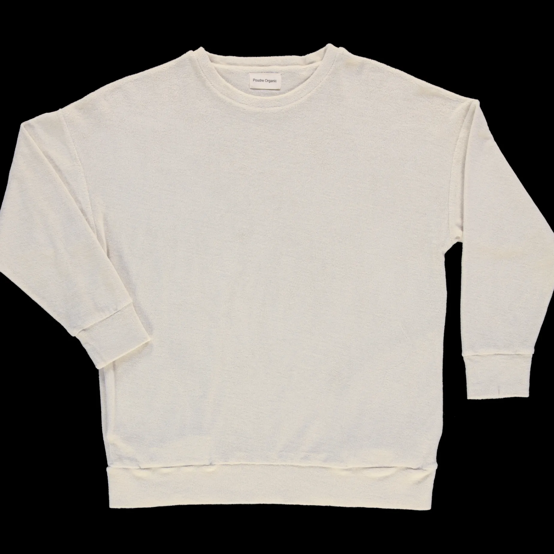 Poudre Organic Homewear | Sweatshirts | SWEATSHIRT REDONDO ÉPONGE Almond Milk AlmondMilk
