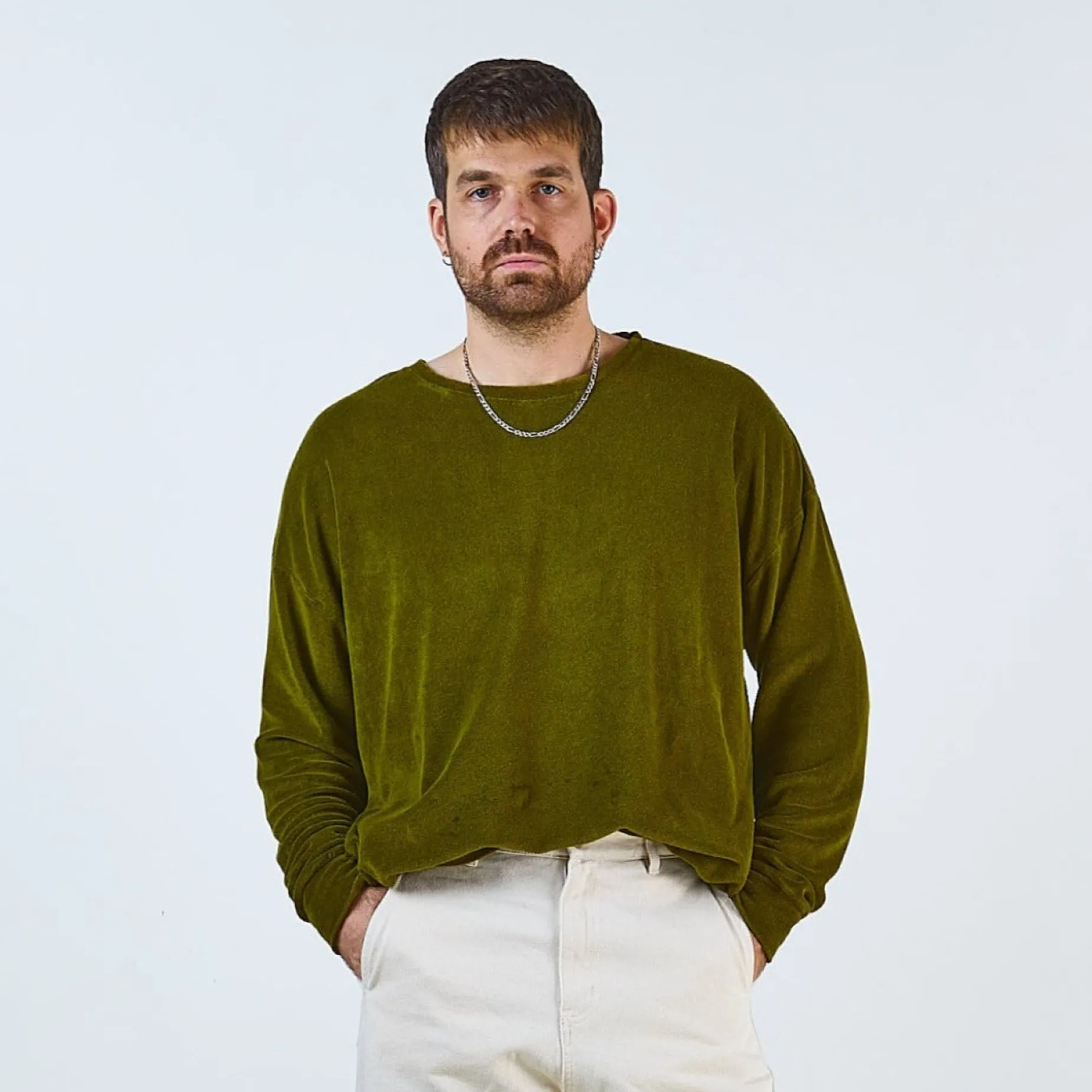 Poudre Organic Homewear | Sweatshirts | SWEATSHIRT REDONDO ÉPONGE Fir Green FirGreen