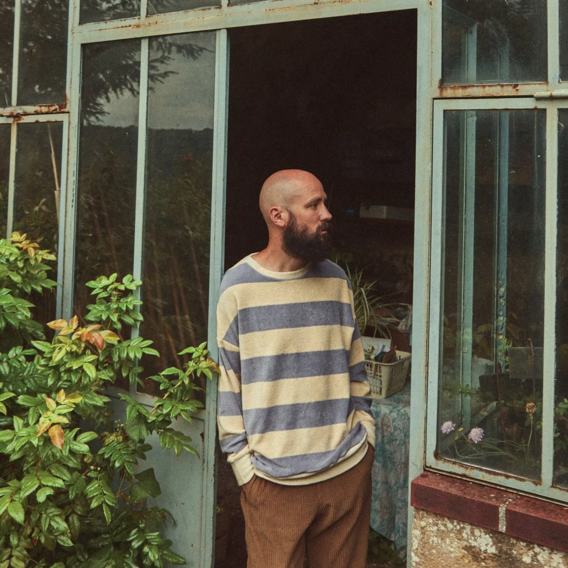Poudre Organic Homewear | Sweatshirts | SWEATSHIRT REDONDO ÉPONGE Rayures Lavender RayuresLavender