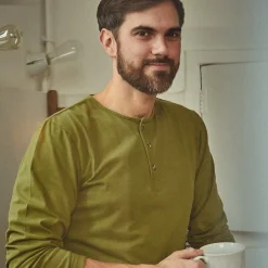 Poudre Organic Homewear | T-shirts | T-SHIRT ALBIZIA Green Moss GreenMoss