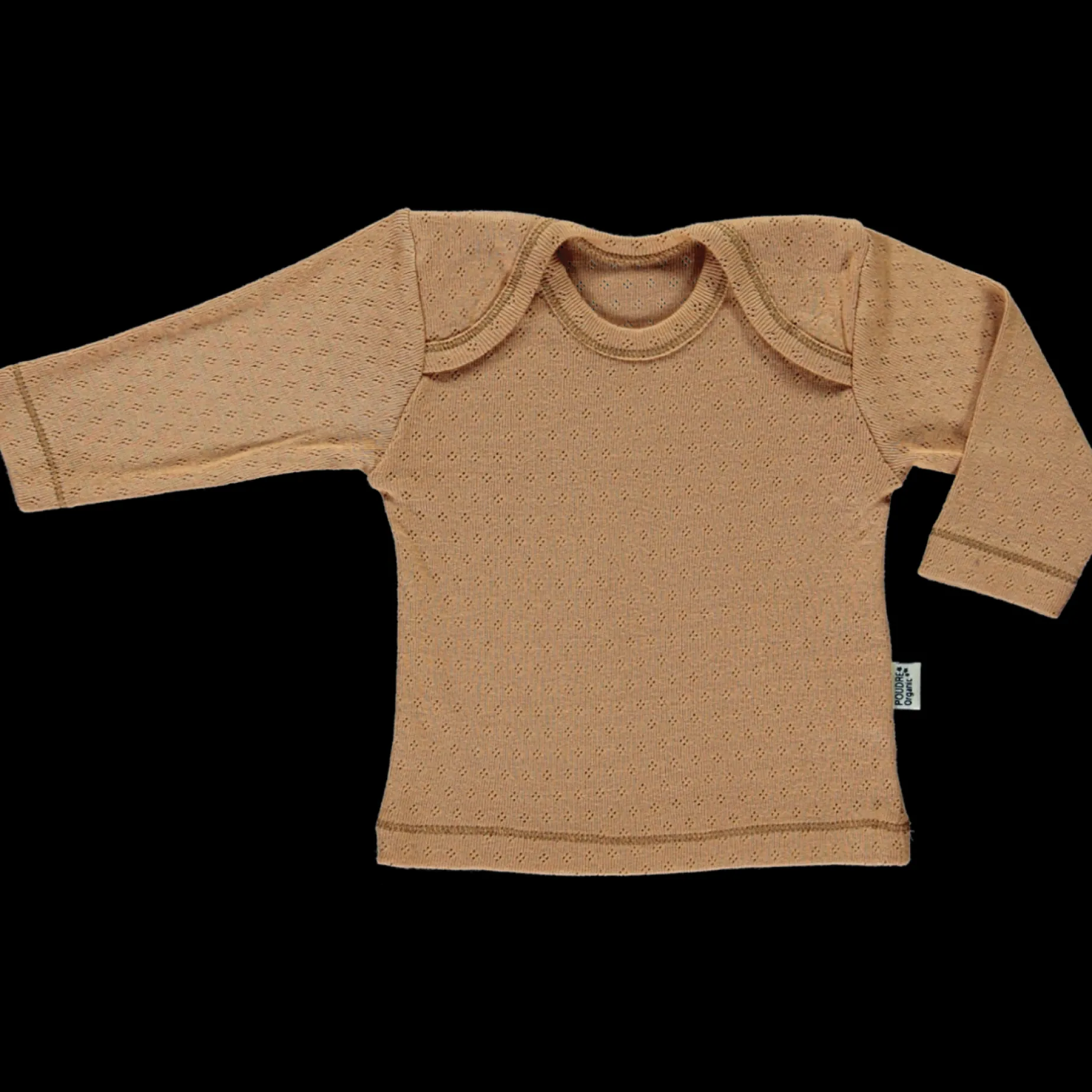 Poudre Organic T-shirts | T-SHIRT BEGONIA AJOURÉ Tan
