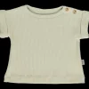 Poudre Organic T-shirts | T-SHIRT BOURRACHE CÔTELÉ Almond Milk AlmondMilk