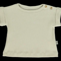 Poudre Organic T-shirts | T-SHIRT BOURRACHE CÔTELÉ Almond Milk AlmondMilk