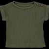 Poudre Organic T-shirts | T-SHIRT BOURRACHE CÔTELÉ Forest Green ForestGreen
