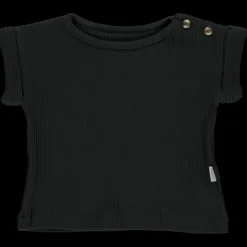 Poudre Organic T-shirts | T-SHIRT BOURRACHE CÔTELÉ Pirate Black PirateBlack