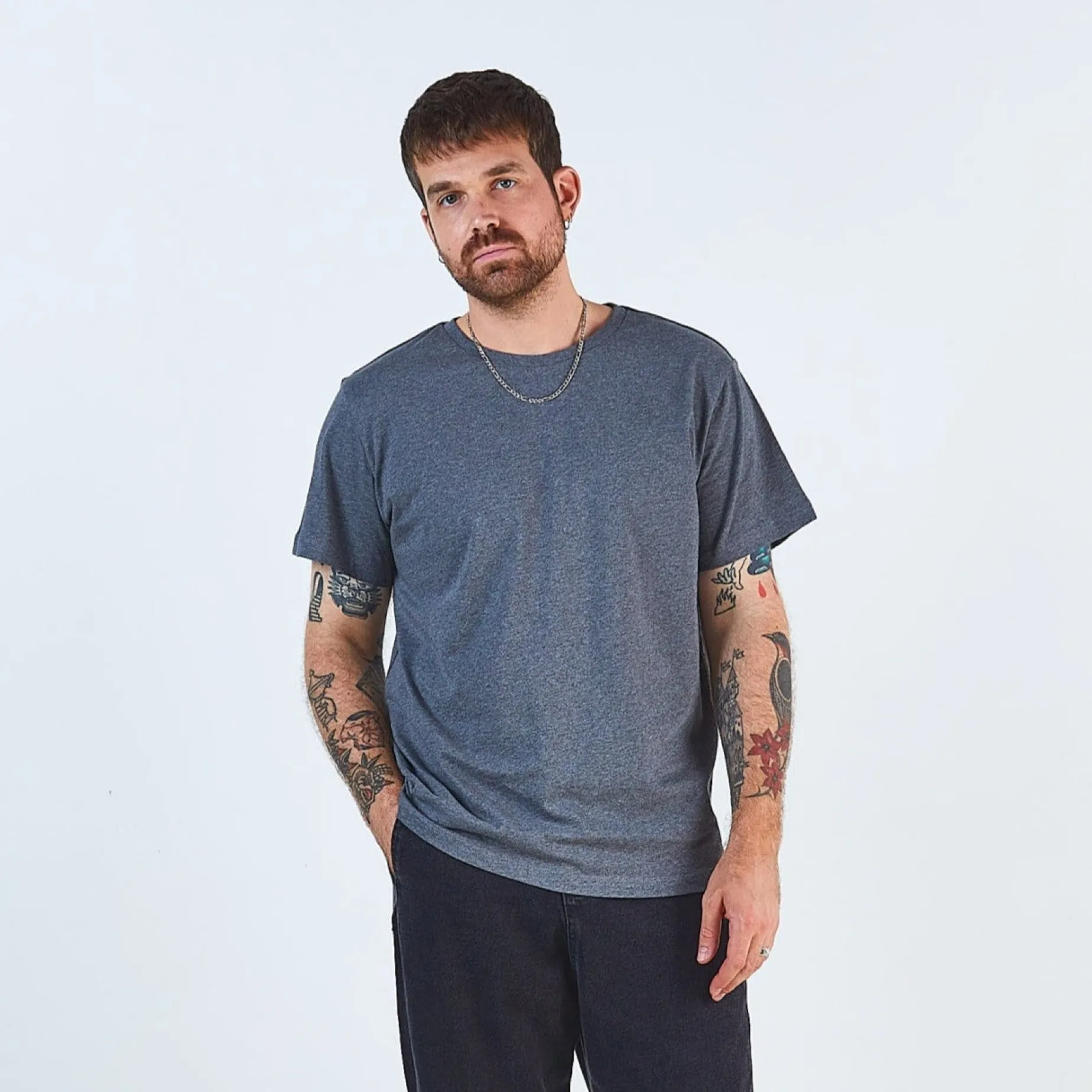 Poudre Organic Homewear | T-shirts | T-SHIRT CAMISETA Anthracite
