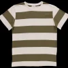 Poudre Organic Homewear | T-shirts | T-SHIRT CAMISETA Rayures Fir Green RayuresFirGreen
