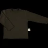 Poudre Organic T-shirts & Débardeurs | T-SHIRT CAPRE MÉRINOS Marron Chiné MarronChiné